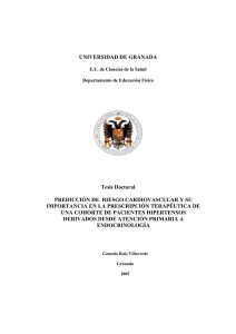 PREDICCIÓN DE RIESGO CARDIOVASCULAR Y SU