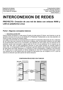INTERCONEXION DE REDES PROYECTO: Creación de una red de