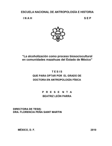 La alcoholización como proceso biosociocultural en consumidores