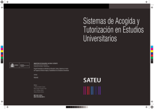 Sistemas de Acogida y Tutorización en Estudios Universitarios