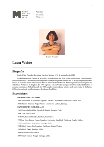 Lucía Waiser - Artistas Visuales Chilenos