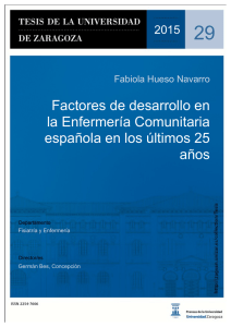 Factores de desarrollo en la Enfermería Comunitaria española en
