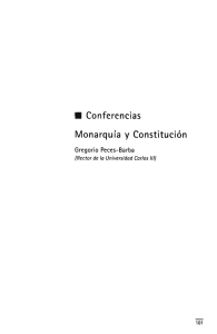 Conferencias Monarquía y Constitución
