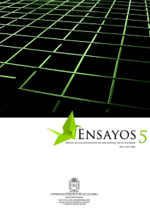 Revista Ensayos 5 Final Parte 1 - Universidad Nacional de Colombia