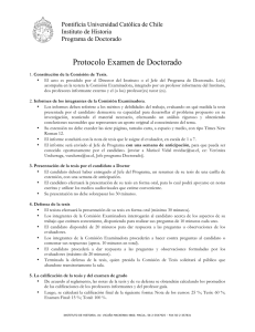 Guía Doctorado - Protocolo Examen de Doctorado