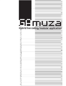 GAmuza. Hybrid live coding/modular application
