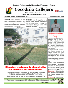 Cocodrilo Callejero - Instituto Cubano por la Libertad de Expresión y