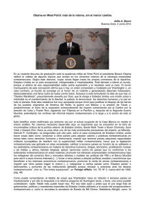 Obama en West Point: más de lo mismo, sin el menor cambio