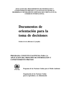Documentos de orientación para la toma de decisiones