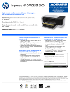Impresora HP OFFICEJET 6000