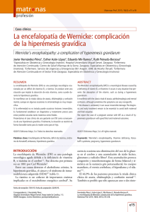 La encefalopatía de Wernicke: complicación de la hiperémesis