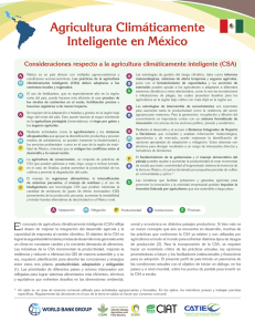 Agricultura Climáticamente Inteligente en México