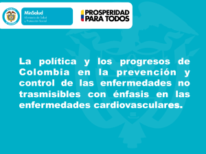 La política y los progresos de Colombia en la prevención y control