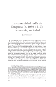 La comunidad judía de Sangüesa (c. 1080-1412)
