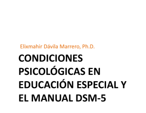 Condiciones Psicológicas en EE y el Manual DSM V