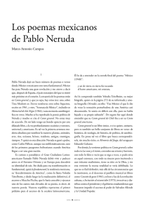 Los poemas mexicanos de Pablo Neruda