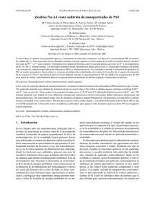 Zeolitas Na-A4 como anfitrión de nanopartıculas de PbS