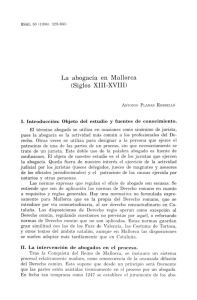 La abogacía en Mallorca (Siglos XIII-XVIII)