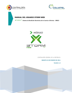 Manual de Usuario Storm Web