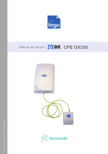 Manual de usuario CPE OX330