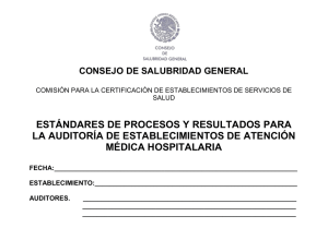 estándares de procesos y resultados para la auditoría de