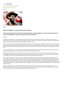Camilo Cienfuegos y la mayor manera de ser humano | Contexto