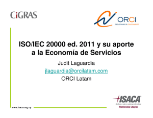 ISO/IEC 20000 ed. 2011 y su aporte a la Economía de