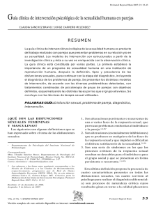 Guía clínica de intervención psicológica de la sexualidad humana