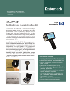 Impresora de marcaje portátil HP-JET-1P