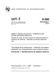 UIT-T Rec. X.680 Enmienda 1