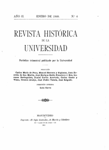 revista histórica universidad - Publicaciones Periódicas del Uruguay