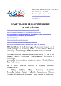 BALLET CLÁSICO DE SAN PETERSBURGO de Andrey Batalov