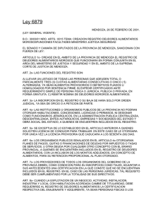 Ley 6879 - Poder Judicial Mendoza