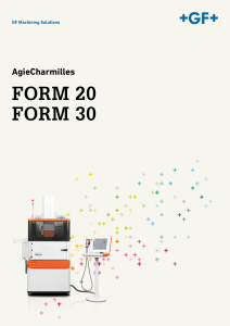 FORM 20 FORM 30 - GF Machining Solutions