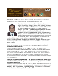 Victor Huerta, PetroPerú, Co-Director Técnico del evento, SPE Latin