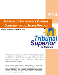 Informe Completo Tomo I - Tribunal Superior de Cuentas