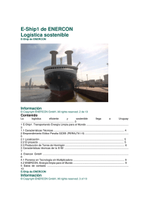 E-Ship1 de ENERCON Logística sostenible