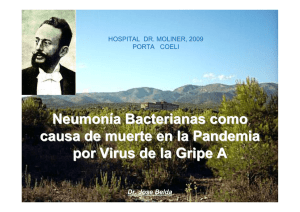 Neumonía Bacterianas como causa de muerte en la Pandemia por