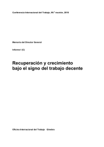 Memoria del Director General - Informe I (C)- Recuperación y