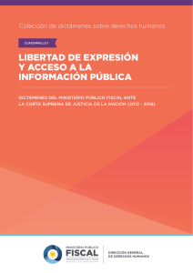 libertad de expresión y acceso a la información pública