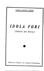 Idola fori - Actividad Cultural del Banco de la República