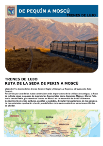 trenes de lujo ruta de la seda de pekin a moscú