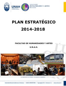 PLAN ESTRATÉGICO 2014-2018 - Facultad de Humanidades y Artes