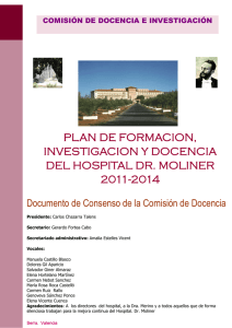 Plan de Formación - Hospital Doctor Moliner