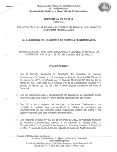 Acto Administrativo Renovacion consejo territorial de