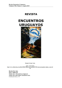 Revista Encuentros Uruguayos - Facultad de Humanidades y