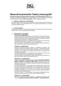 Bases de la promoción HASTA 3 MESES GRATIS