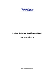 Modelo de Red de Telefónica del Perú Sustento Técnico