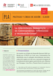 PLA La intermitente democracia en Centroamérica