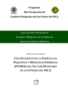 (PYMES) del Sector Hotelero de los - IILA-SICA